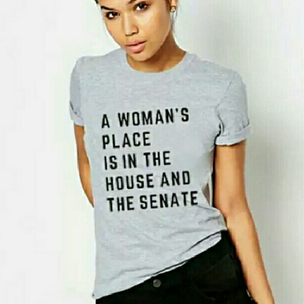 House + Senate Feminist Graphic Text Tee - Picture 2 of 8